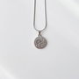 Heliophilia Silver Collar de Acero Crescent Grey